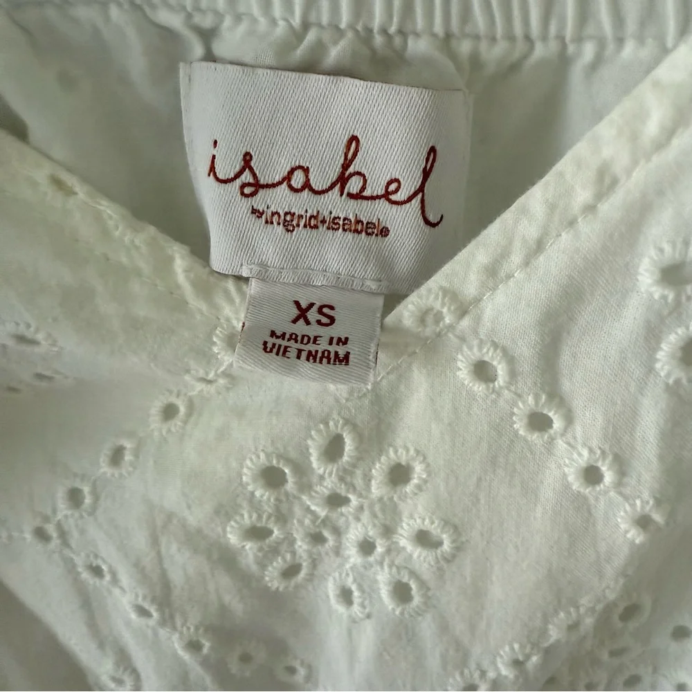 Isabel Maternity 100% Cotton Eyelet Dress - Picture 5 of 13
